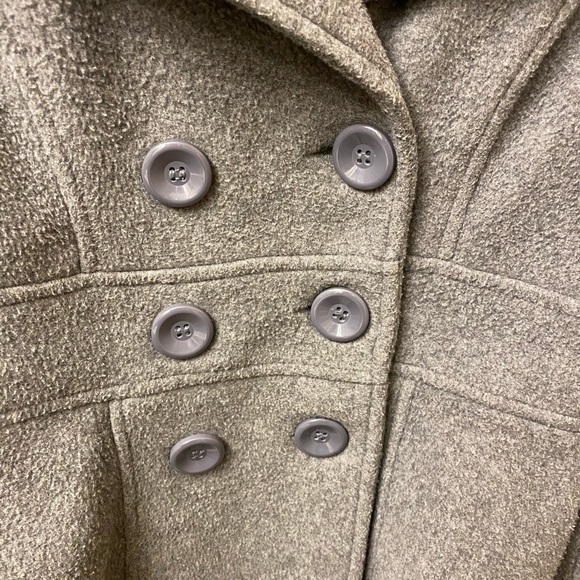 Junior’s Gray Pea Coat - Picture 8 of 12